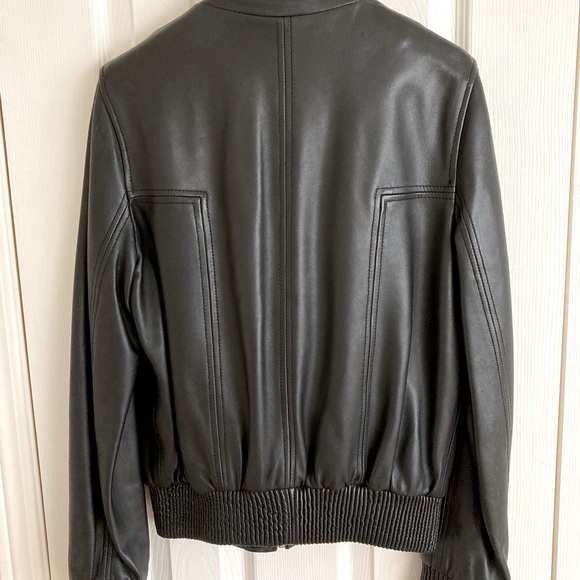Danier Lamb Leather Bomber Jacket - Picture 2 of 6